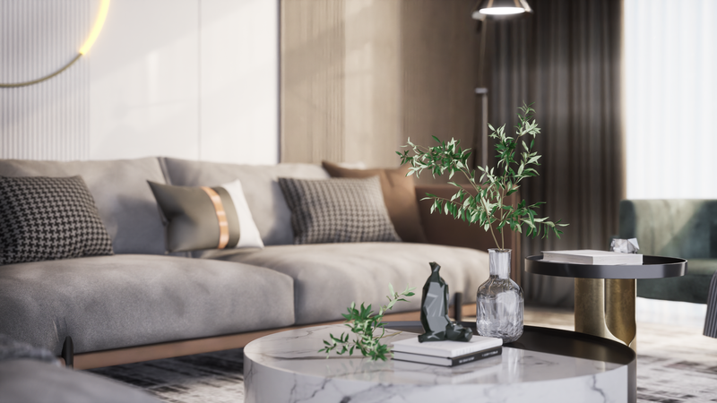 Render fotorealista de un interior